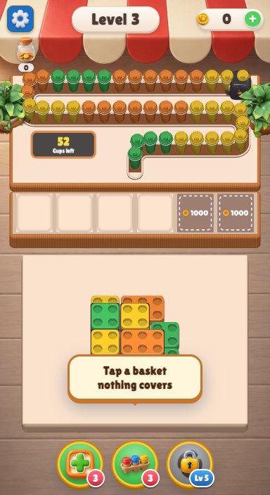 Coffee sort — Puzzle game template