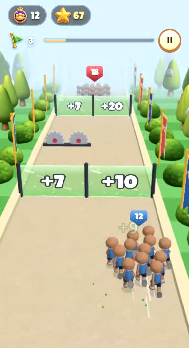 Crowd runner — Arcade game template
