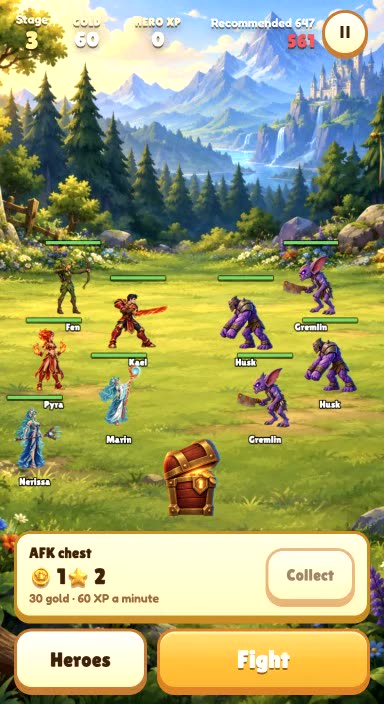 Idle RPG — RPG game template