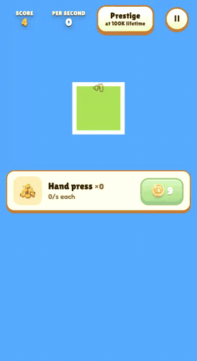 Idle clicker gameplay: Tap to earn; buy generators and upgrades; scale income.