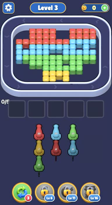 Pixel flow — Puzzle game template