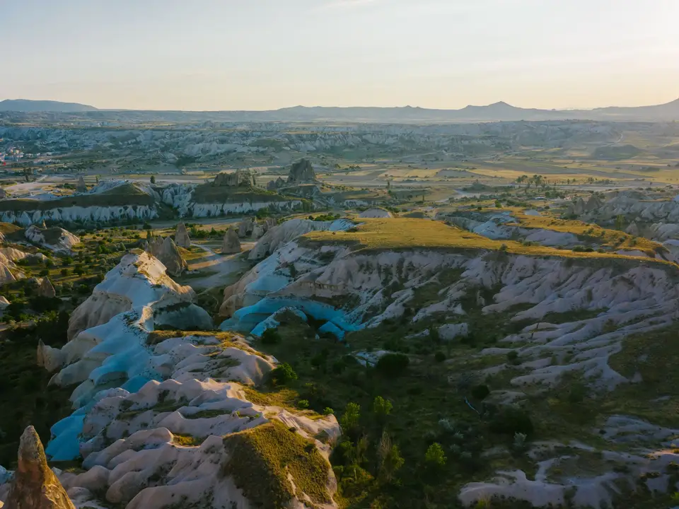Stone terrace overlooking the valley