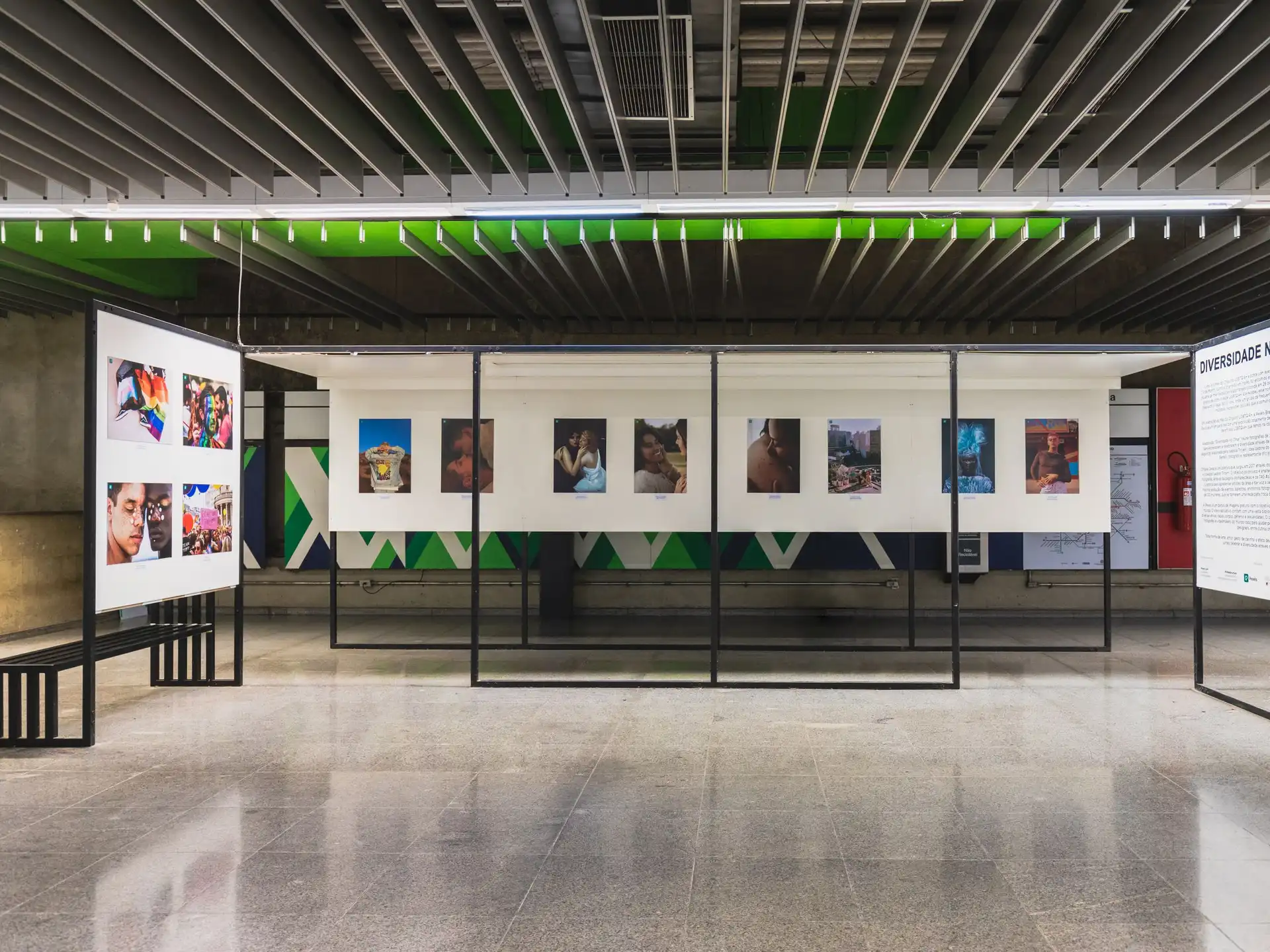 Hands-on exhibit with touch tables