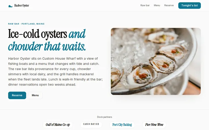 Burger Restaurant website template preview