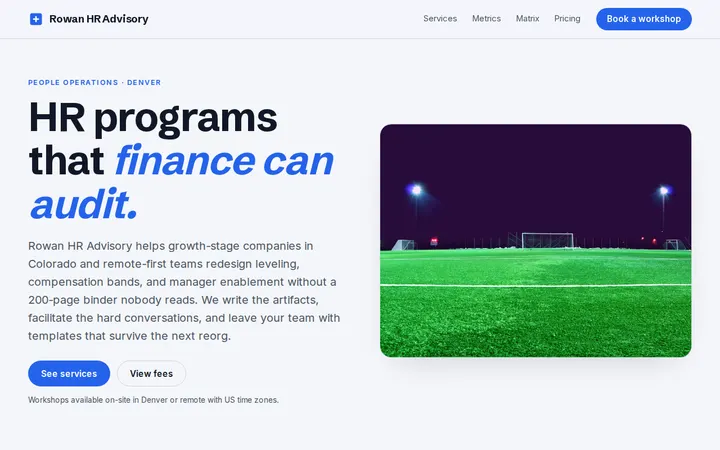 HR Consulting Firm website template preview