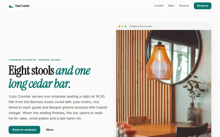 Ice Cream Shop website template preview