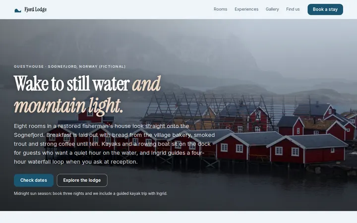 Luxury Resort website template preview