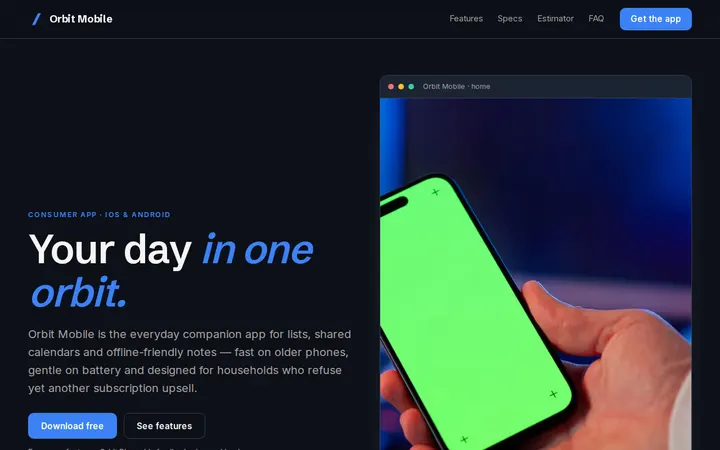 Freelancer Website website template preview