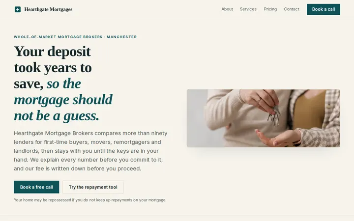 Mortgage Broker website template preview