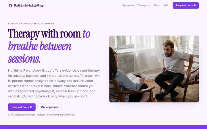 Psychology Practice website template preview