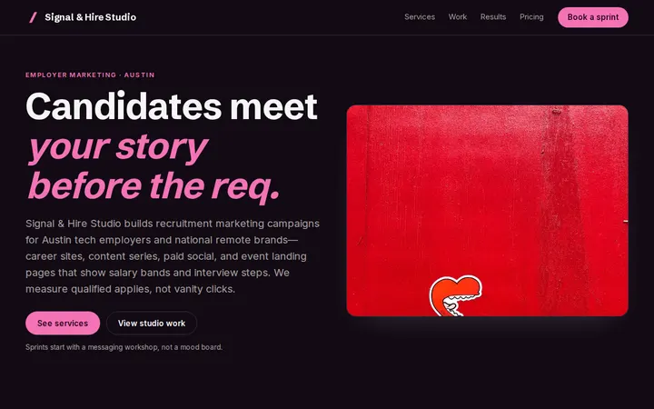 Recruitment Marketing Agency website template preview
