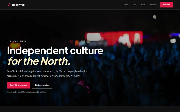 Rope Walk website template preview
