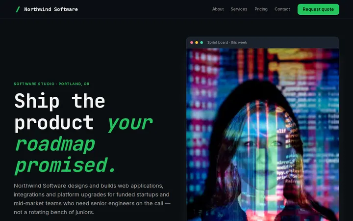 Designer Resume website template preview