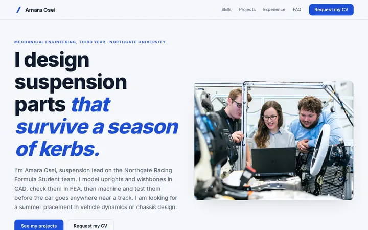 Leo Marquez website template preview