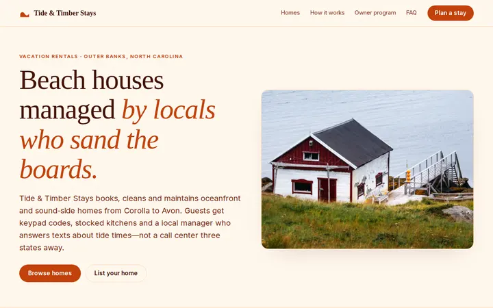 Maple Housing Co-op website template preview