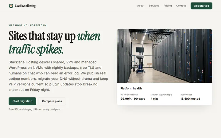 Personal Brand Website website template preview